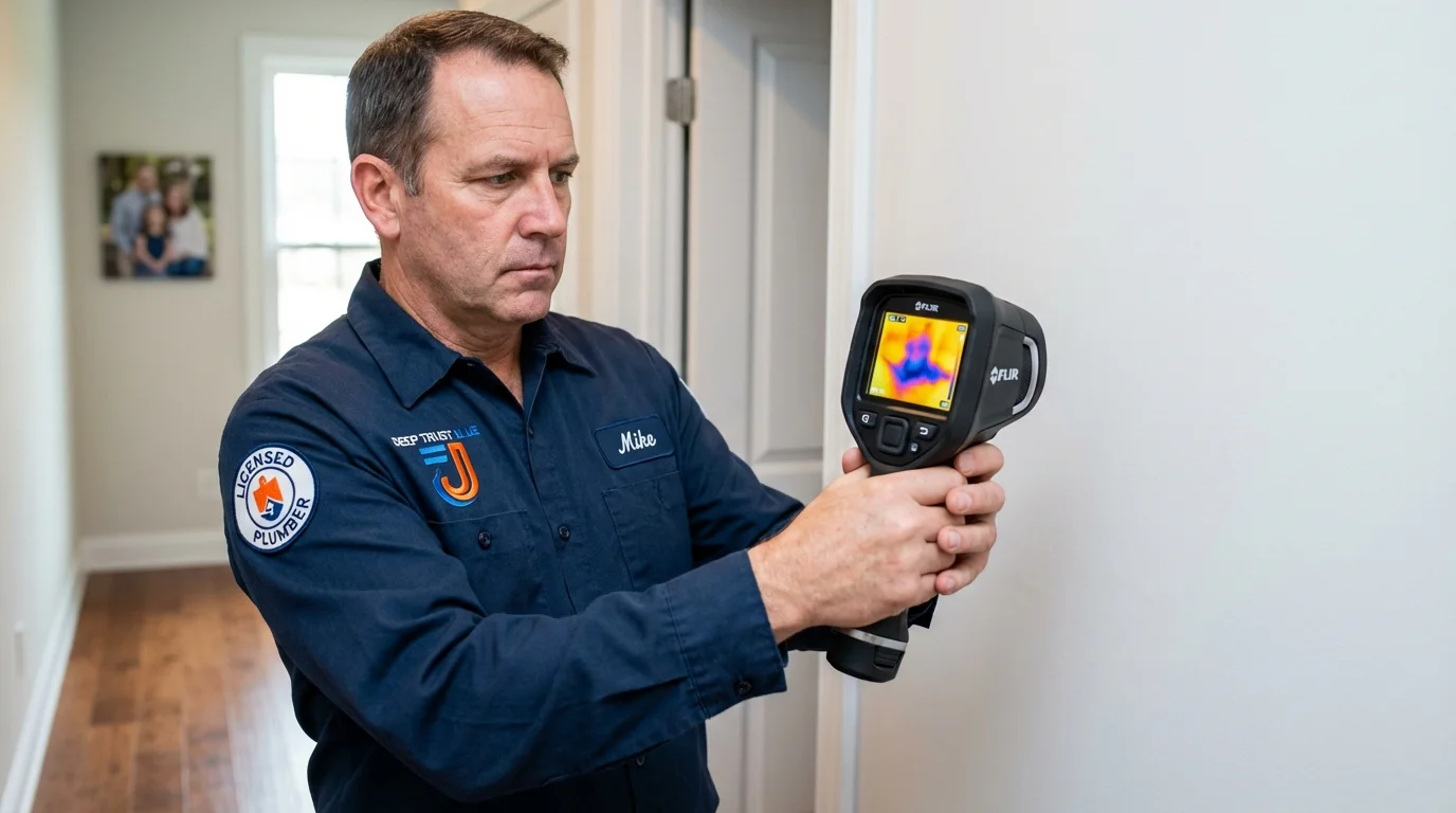 Thermal imaging leak detection by Johns Plumbing LLC in Franklin Lakes